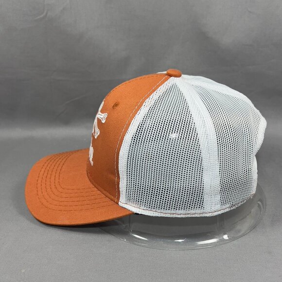 Calcutta Snap Back Cap Hat Orange Outdoor Trucker Mesh Fishing Gear Mens - Picture 4 of 14